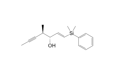 (3R,4R,E)-1-(Dimethyl(phenyl)silyl)-4-methylhept-1-en-5-yn-3-ol