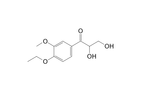 1-(4-Ethoxy-3-methoxyphenyl)-2,3-dihydroxy-1-propanone