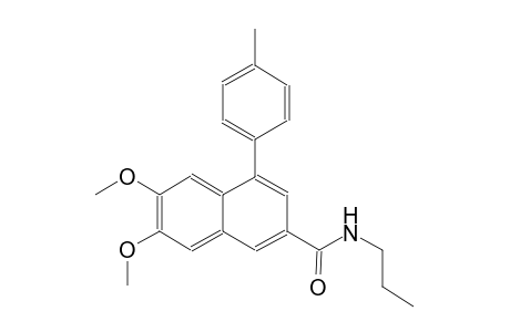 6,7-dimethoxy-4-(4-methylphenyl)-N-propyl-2-naphthamide