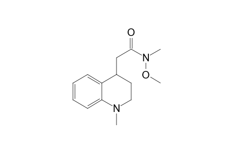 N-Methoxy-N-methyl-2-(1-methyl-1,2,3,4-tetrahy droisoquinolin-4-yl)acetamide