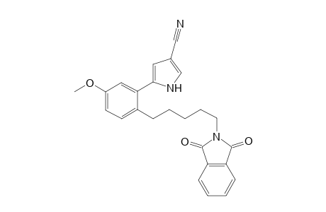 5-(2-(5-(1,3-Dioxoisoindolin-2-yl)pentyl)-5-methoxyphenyl)-1H-pyrrole-3-carbonitrile