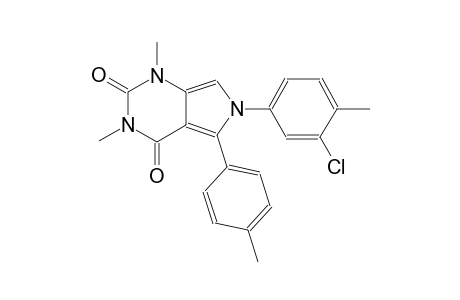 6-(3-chloro-4-methylphenyl)-1,3-dimethyl-5-(4-methylphenyl)-1H-pyrrolo[3,4-d]pyrimidine-2,4(3H,6H)-dione