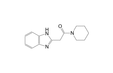 2-[2-oxo-2-(1-piperidinyl)ethyl]-1H-benzimidazole