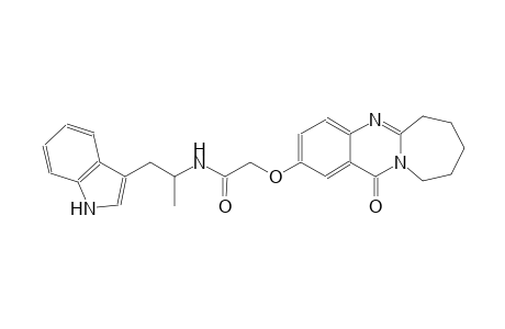 acetamide, 2-[(6,7,8,9,10,12-hexahydro-12-oxoazepino[2,1-b]quinazolin-2-yl)oxy]-N-[2-(1H-indol-3-yl)-1-methylethyl]-