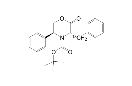 (3R,5S)-2,3,5,6-Tetrahydro-5-phenyl-3-phenyl[13C]methyl-N-(tert-butoxycarbonyl)-4H-1,4-dioxazin-2-one