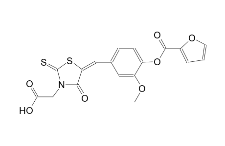3-thiazolidineacetic acid, 5-[[4-[(2-furanylcarbonyl)oxy]-3-methoxyphenyl]methylene]-4-oxo-2-thioxo-, (5E)-