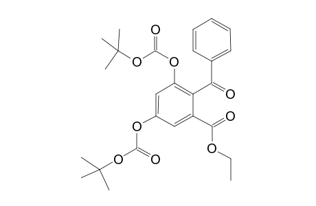 2-Benzoyl-3,5-bis-tert-butoxycarbonyloxy-benzoic acid ethyl ester