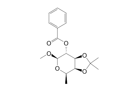 METHYL-2-O-BENZOYL-6-DEOXY-3,4-O-ISOPROPYLIDENE-BETA-D-GALACTOPYRANOSIDE