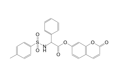 2-oxo-2H-chromen-7-yl {[(4-methylphenyl)sulfonyl]amino}(phenyl)acetate