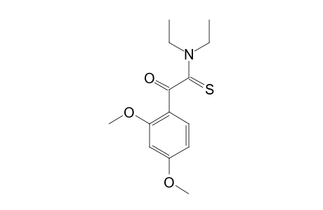 2-(2,4-DIMETHOXYPHENYL)-N,N-DIETHYL-2-OXOETHANETHIOAMIDE