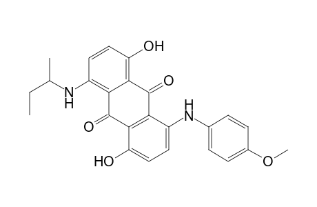 1-(But-2-ylamino)-4,8-dihydroxy-5-(4-methoxyanilino)-anthraquinone