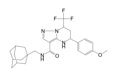 Pyrazolo[1,5-a]pyrimidine-3-carboxamide, 4,5,6,7-tetrahydro-5-(4-methoxyphenyl)-N-(tricyclo[3.3.1.1(3,7)]dec-1-ylmethyl)-7-(trifluoromethyl)-