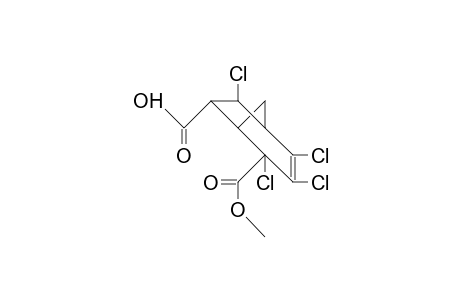 2,3,4,6-Tetrachloro-bicyclo(3.2.1)oct-3-ene-2,7-dicarboxylic acid, 2-methyl ester
