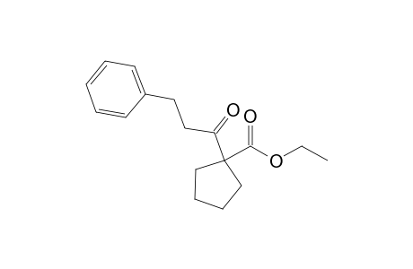 Ethyl .alpha.-3-phenylpropionyl)cyclopentanecarboxylate