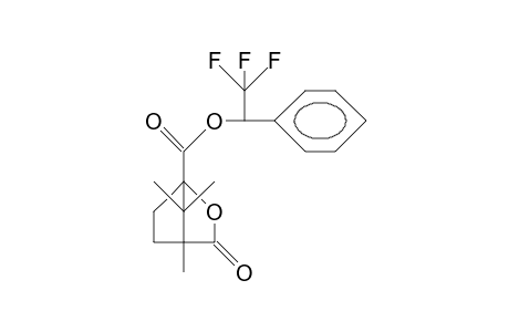 A-(Trifluoromethyl)-benzyl (-).omega.-camphanate