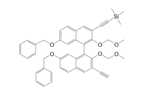 7,7'-bis(Benzyloxy)-3-ethynyl-3-[(trimethylsilyl)ethynyl]-2,2'-(methoxymethoxy)-1,1'-binaphthalene-