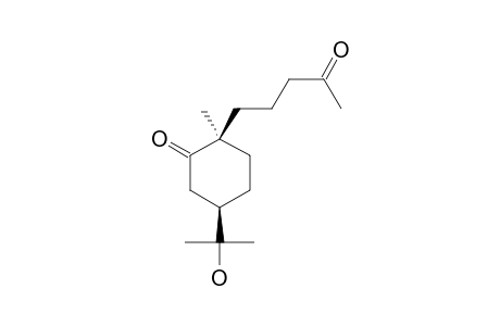 (2S,5R)-5-(1-hydroxy-1-methyl-ethyl)-2-(4-ketopentyl)-2-methyl-cyclohexan-1-one