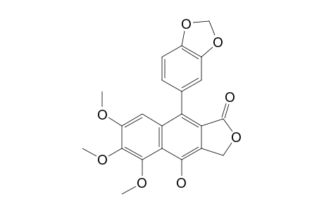 6-METHOXYDIPHYLLIN-(7-HYDROXY-4,5,6-TRIMETHOXY-3',4'-METHYLENEDIOXY-2,7'-CYCLOLING-9',9-LACTONE