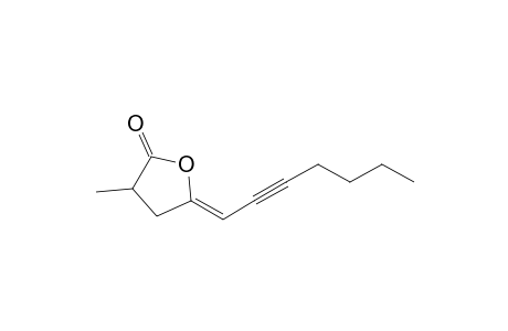 5-(Hept-2-yn-1-ylidene)-3-methyltetrahydrofuran-2-one