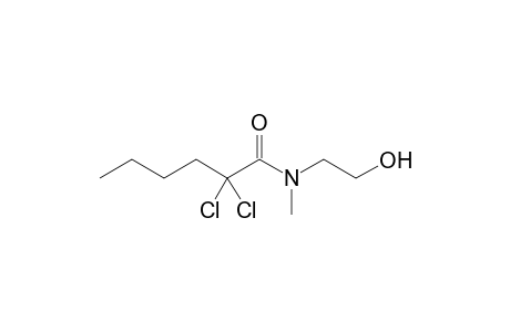 2,2-bis(chloranyl)-N-(2-hydroxyethyl)-N-methyl-hexanamide