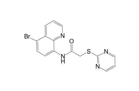 N-(5-Bromo-8-quinolinyl)-2-(2-pyrimidinylsulfanyl)acetamide