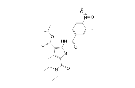 isopropyl 5-[(diethylamino)carbonyl]-4-methyl-2-[(3-methyl-4-nitrobenzoyl)amino]-3-thiophenecarboxylate