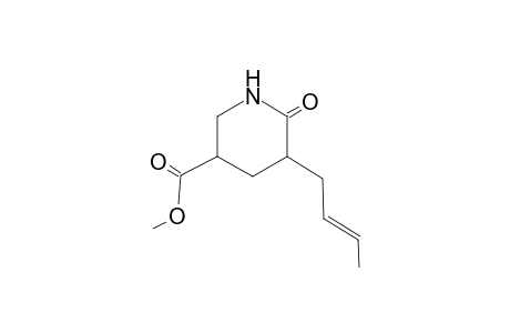 5-[(E)-but-2-enyl]-6-keto-nipecotic acid methyl ester
