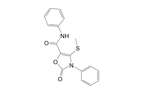 5-Oxazolecarboxamide, 2,3-dihydro-4-(methylthio)-2-oxo-N,3-diphenyl-