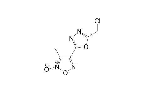 4-[5-(chloromethyl)-1,3,4-oxadiazol-2-yl]-3-methyl-2-oxido-1,2,5-oxadiazol-2-ium