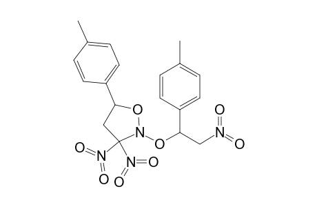 3,3-Dinitro-2-[2-nitro-1-(p-tolyl)ethoxy]-5-(p-tolyl)isoxazolidine