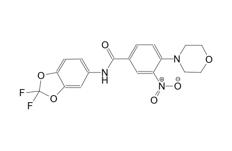 benzamide, N-(2,2-difluoro-1,3-benzodioxol-5-yl)-4-(4-morpholinyl)-3-nitro-