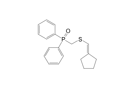 (Diphenylphosphinoyl)methyl(cyclopentylidenemethyl)sulfide