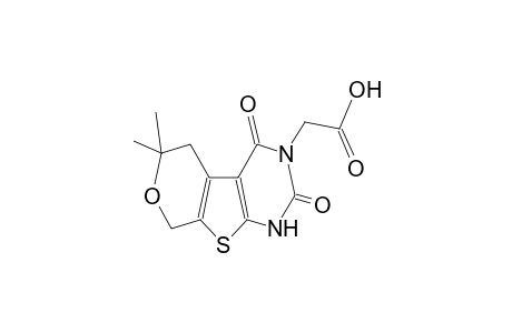 2,4-dioxo-3-carboxymethyl-6,6-dimethyl-1,2,3,4,5,6-hexahydro-8H-pyrano[4',3':4,5]thieno[2,3-d]pyrimidine