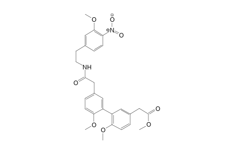 5'-{N-[2-(3,4-Dimethoxyphenyl)ethyl]amido}methyl-2'-nitro-5-(methoxycarbonyl)methyl-2-methoxybiphenyl
