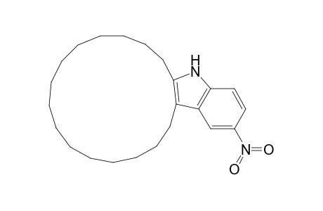 Cycloheptadec[b]indole, 5,6,7,8,9,10,11,12,13,14,15,16,17,18,19,20-hexadecahydro-3-nitro-