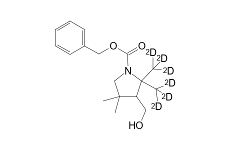 N-(Benzyloxycarbonyl)-3-(hydroxymethyl)-2,2-di([(2)H3]methyl-4,4-dimethylpyrrolodine