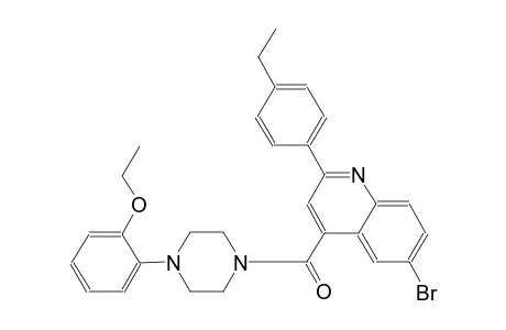 6-bromo-4-{[4-(2-ethoxyphenyl)-1-piperazinyl]carbonyl}-2-(4-ethylphenyl)quinoline