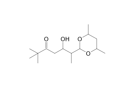 anti-6-(4,6-Dimethyl-1,3-dioxan-2-yl)-5-hydroxy-2,2-dimethyl-3-heptanone