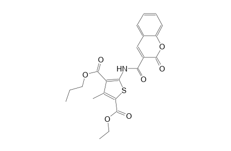 2-ethyl 4-propyl 3-methyl-5-{[(2-oxo-2H-chromen-3-yl)carbonyl]amino}-2,4-thiophenedicarboxylate