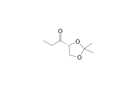 1-[(4R)-2,2-dimethyl-1,3-dioxolan-4-yl]-1-propanone