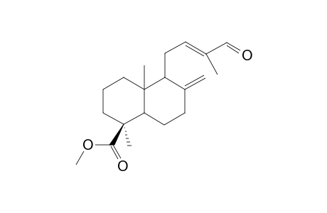 15-Norlabda-8(17),12(E)-dien-14-carboraldehyde-19-oic acid methyl ester