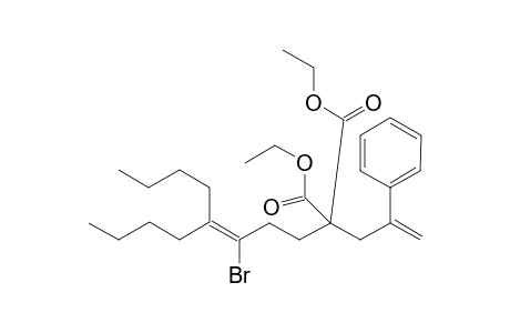 Diethyl 2-(3-bromo-4-butyl-3-octen-1-yl)-2-(2-phenylallyl)malonate