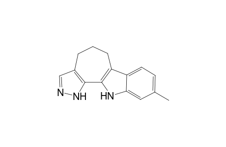 9-Methyl-4,5,6,11-tetrahydropyrazolo[4',3':6,7]cyclohepta[b]indole