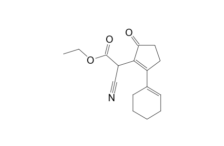 1-Cyclopenten-3-one, 1-(1-cyclohexen-1-yl)-2-[(carboxyethyl)(cyano)methyl]-