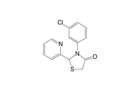 3-(3-Chlorophenyl)-2-pyridin-2-yl-1,3-thiazolidin-4-one