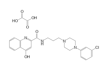 N-{3-[4-(3-chlorophenyl)-1-piperazinyl]propyl}-4-hydroxy-2-quinolinecarboxamide oxalate