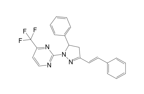 2-(5-Phenyl-3-styryl-4,5-dihydro-1H-pyrazol-1-yl)-4-(trifluoromethyl)pyrimidine