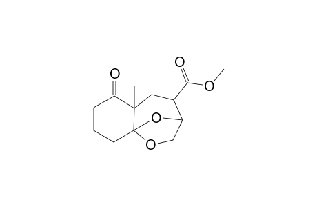 6-Methyl-5-oxo-11,12-dioxatricyclo[7.2.1.0(1,6)]dodecane-8-carboxylic acid, methyl ester
