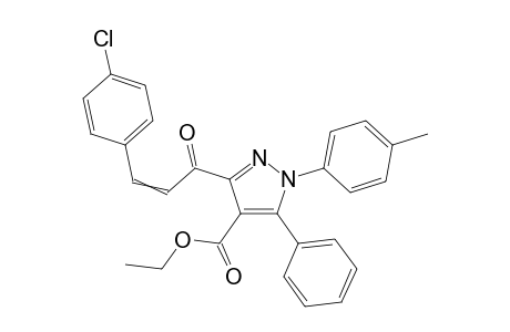 Ethyl 3-(3-(4-chlorophenyl)acryloyl)-5-phenyl-1-(p-tolyl)-1H-pyrazole-4-carboxylate