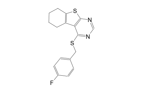 4-fluorobenzyl 5,6,7,8-tetrahydro[1]benzothieno[2,3-d]pyrimidin-4-yl sulfide